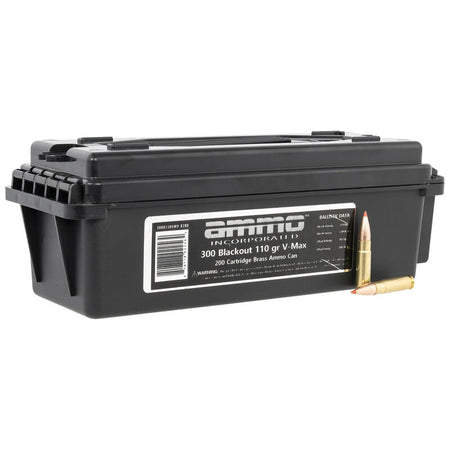 Ammo Inc .300 AAC Blackout Signature Hornady V-Max 110 Grain 200/Box [Item 10813]