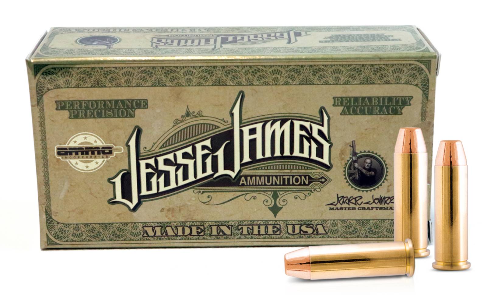 Ammo Inc .38 Special JESSE JAMES Total Metal Jacket 125 Grain 20/Box