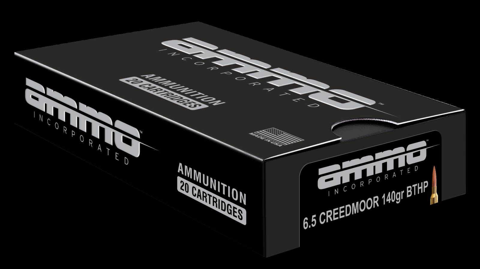 Ammo Inc 6.5mm Creedmoor Signature Boat Tail Hollow Point 140 Grain 20/Box