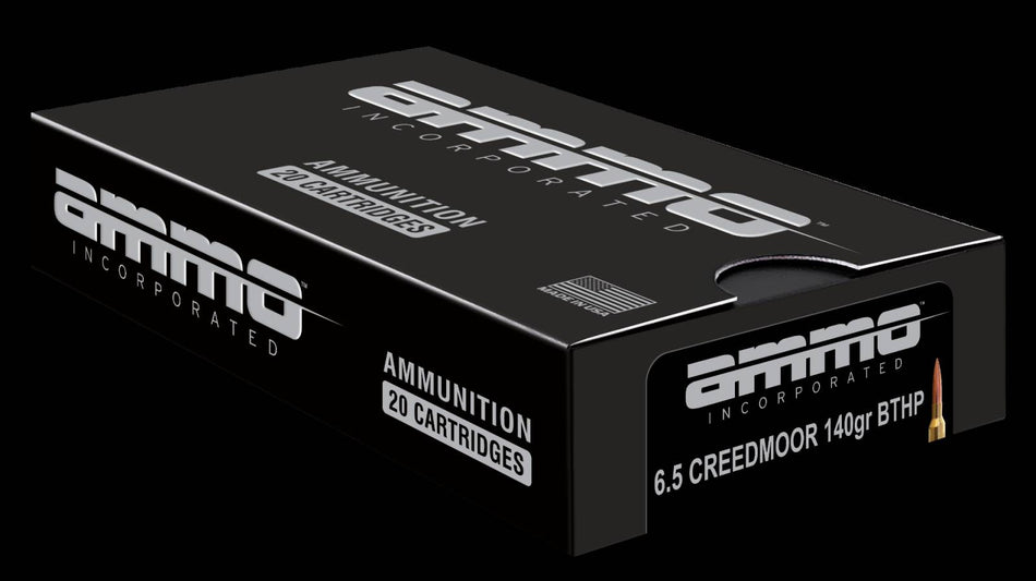 Ammo Inc 6.5mm Creedmoor Signature Boat Tail Hollow Point 140 Grain 20/Box