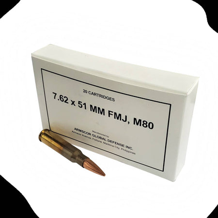 Armscor .308 Win / 7.62x51mm ARMSCOR USACenterfire Full Metal Jacket 147 Grain 20/Box