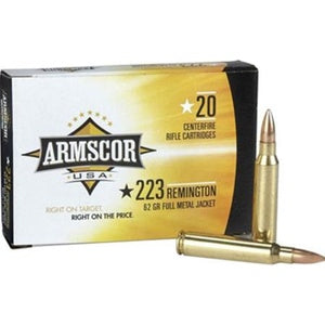 Armscor .223 Remington Centerfire Full Metal Jacket 62 Grain 20/Box