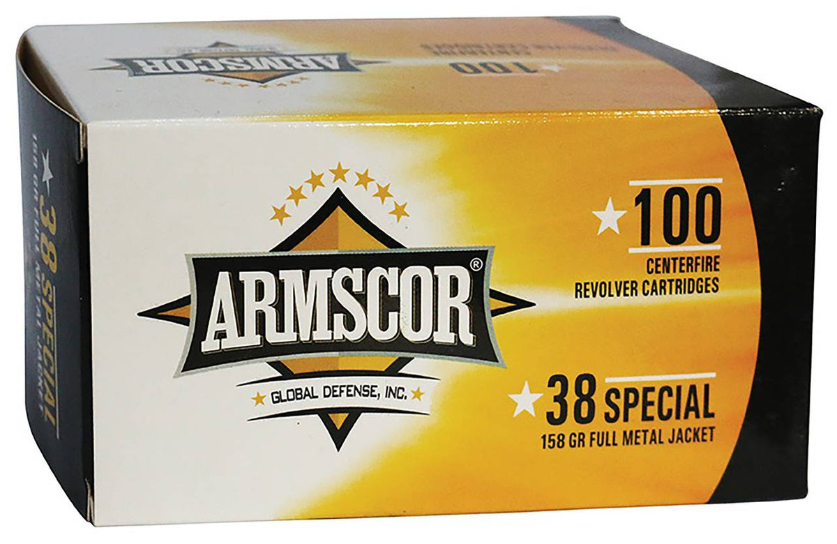 Armscor .38 Special Value Pack Full Metal Jacket 158 Grain 100/Box [Item 9371]