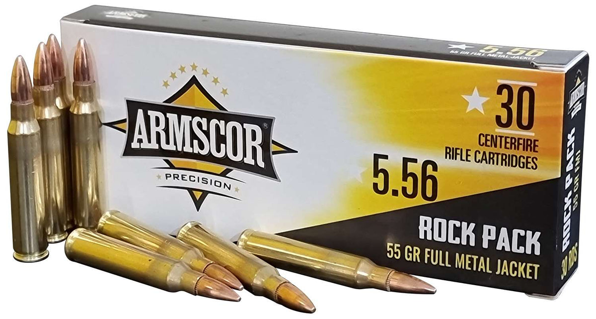 Armscor 5.56x45mm NATO  Full Metal Jacket 55 Grain 50/Box