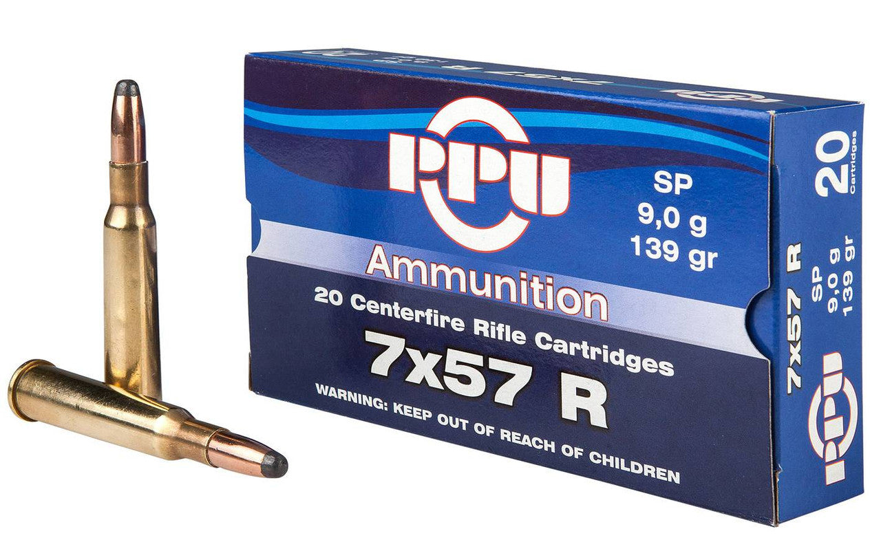 PPU 7.62X57R 139GR SP 20RD BOX 10 BOXES PER CASE