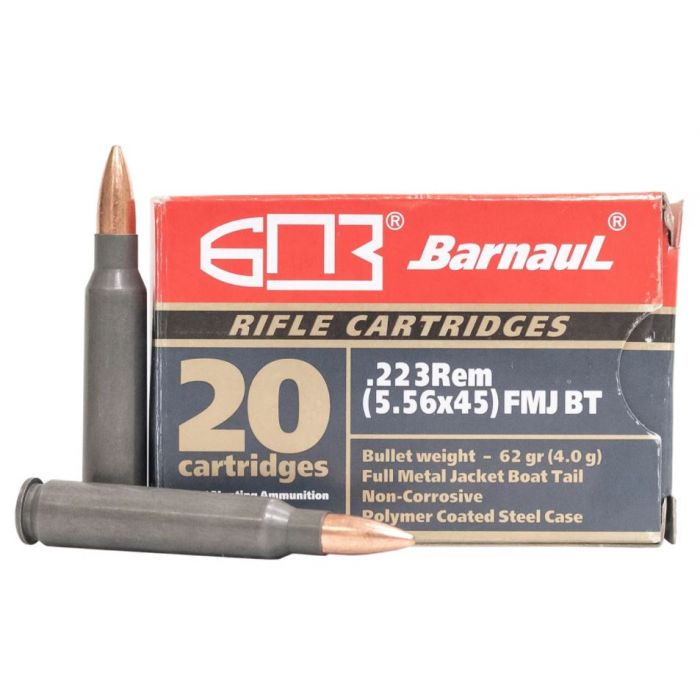 Barnaul .223 Remington  Full Metal Jacket Boat Tail 62 Grain 20/Box