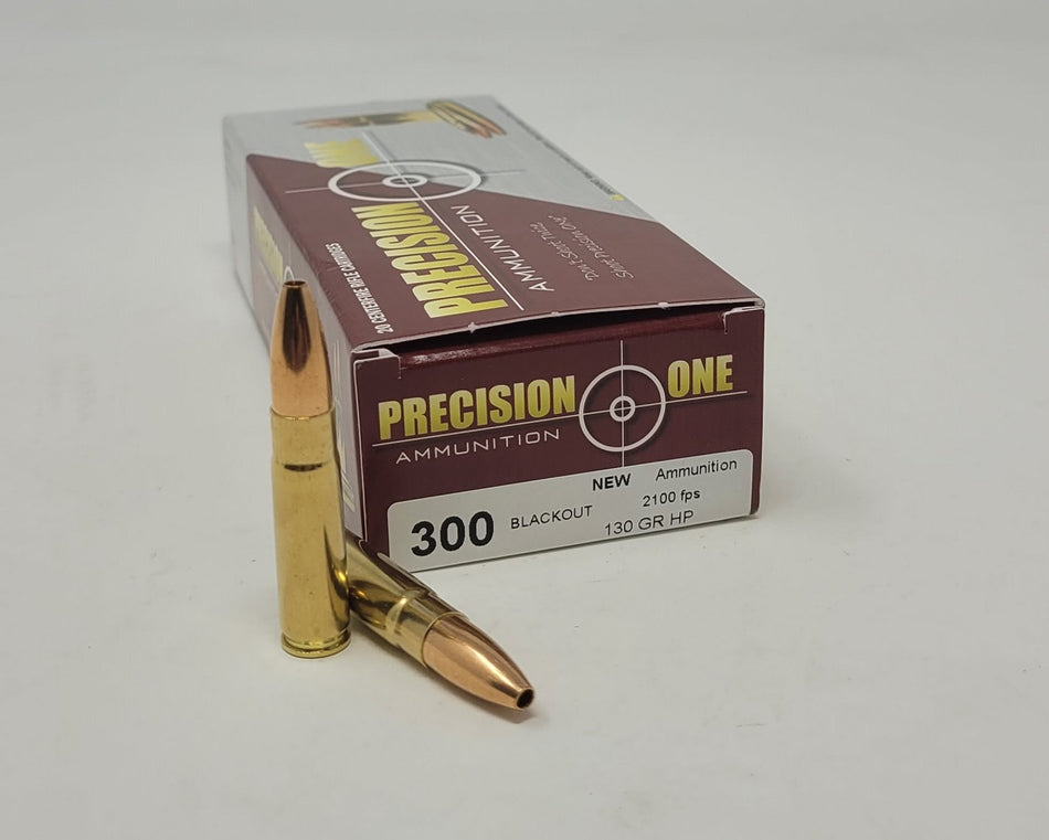 Precision One .300 AAC Blackout  Hollow Point 130 Grain 20/Box