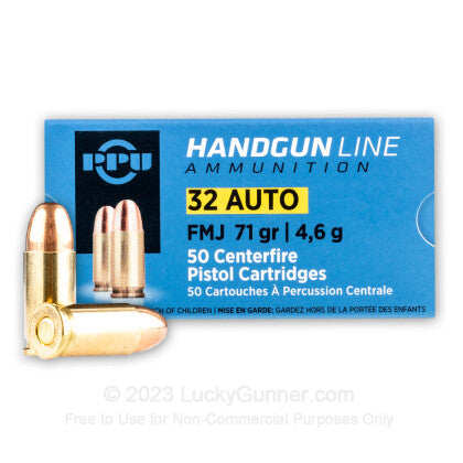 Prvi Partizan .32 ACP  Full Metal Jacket 71 Grain 50/Box