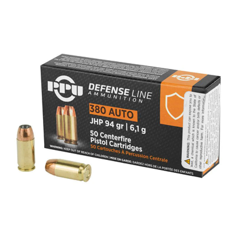 Prvi Partizan .380 ACP/Auto PPU Jacketed Hollow Point 94 Grain 50/Box