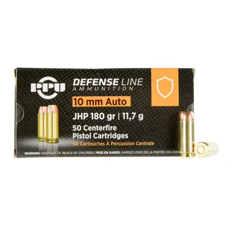 Prvi Partizan 10mm Auto PPU Jacketed Hollow Point 180 Grain 50/Box