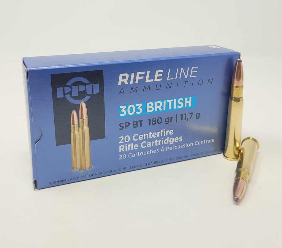 Prvi Partizan .303 British Soft Point Jacketed Soft Point 180 Grain 20/Box