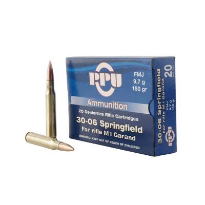 Prvi Partizan .30-06 Springfield PPUCenterfire Full Metal Jacket 150 Grain 20/Box