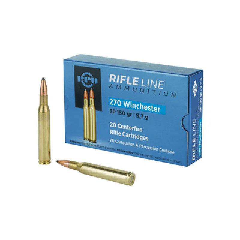 Prvi Partizan .270 Winchester PPUCenterfire Soft Point 150 Grain 20/Box