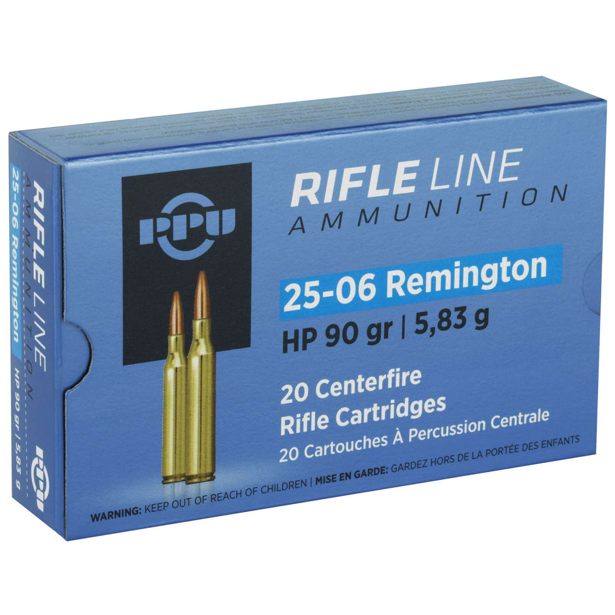 Prvi Partizan .25-06 Remington 25-06REM Hollow Point 90 Grain 20/Box