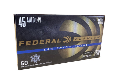 Federal .45 ACP/Auto Law Enforcement Tactical +P HST Jacketed Hollow Point 230 Grain 50/Box