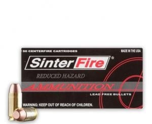 SinterFire .40 S&W  Reduced Hazard Flat-Points Frangible 125 Grain 50/Box