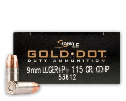 Speer 9mm Luger / Parabellum  Jacketed Hollow Point 115 Grain 500/Box