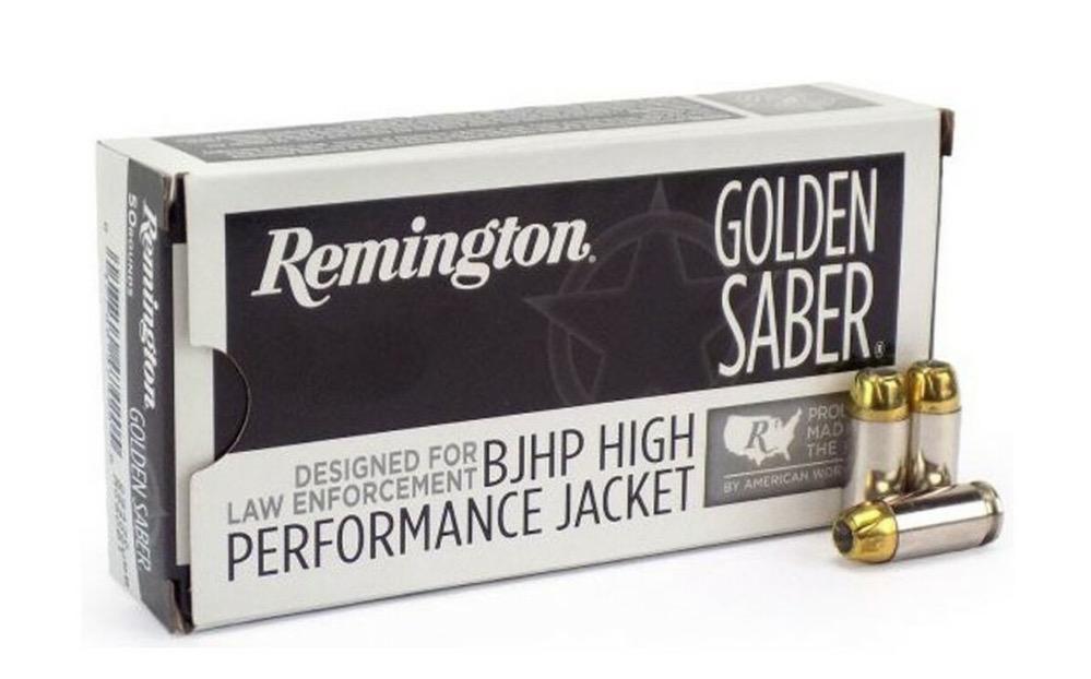 Remington 9mm Luger / Parabellum Golden Saber Brass Jacket Hollow Point 124 Grain 50/Box