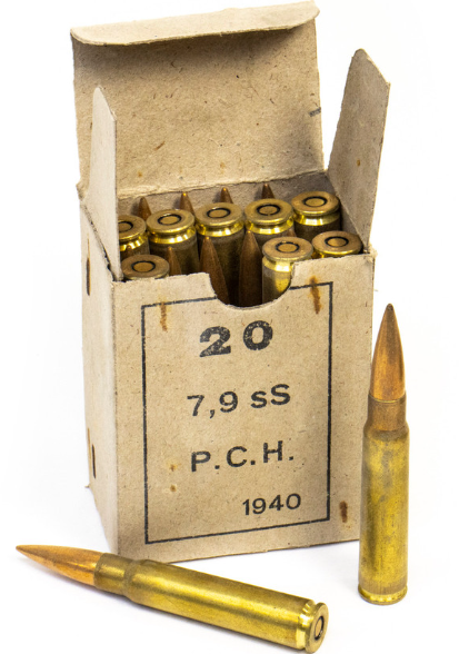GREEK 8MM 1940 SURPLUS AMMO 198G FMJ 20RD BX 960RD CS