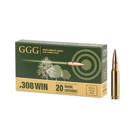 GGG .308 Win / 7.62x51mm GGG .308 WIN DESIGN GPX11 Full Metal Jacket 147 Grain 20/Box