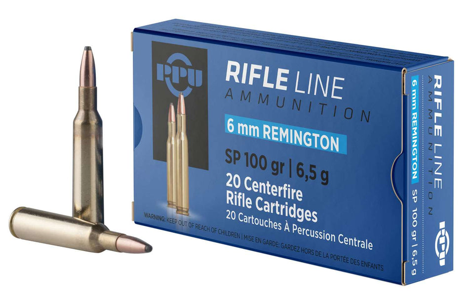 PPU 6MM REMINGTON SPBT 100GR 20RD BOX 10 BOXES PER CASE