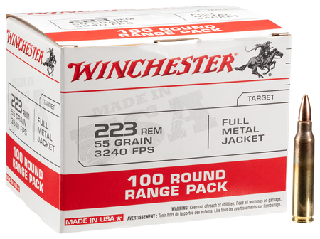 Winchester .223 Remington USA Full Metal Jacket 55 Grain 100/Box