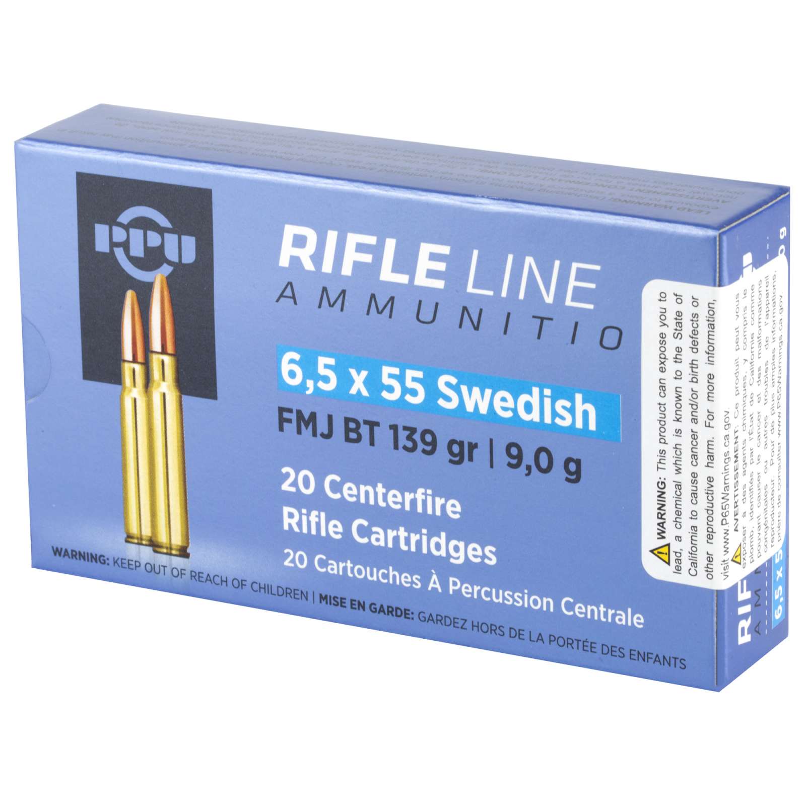 Prvi Partizan 6.5x55mm Swedish RIFLE LINE Full Metal Jacket 139 Grain 20/Box