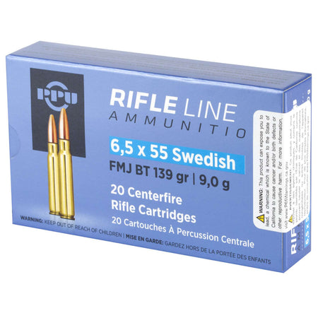 Prvi Partizan 6.5x55mm Swedish RIFLE LINE Full Metal Jacket 139 Grain 20/Box