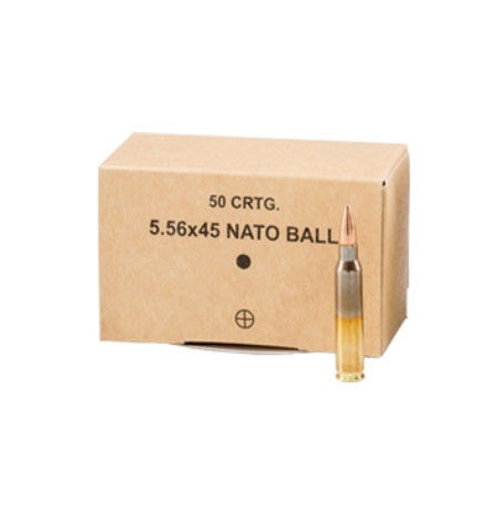 GGG 5.56x45mm NATO 5.56X45 NATO BALL Full Metal Jacket 55 Grain 50/Box