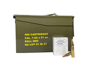 Igman .308 Win / 7.62x51mm M80 Ball Full Metal Jacket 147 Grain 560/Box