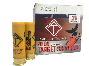 ATI 20 Gauge Target Load #8 7/8 oz 2.75 in 250/Box