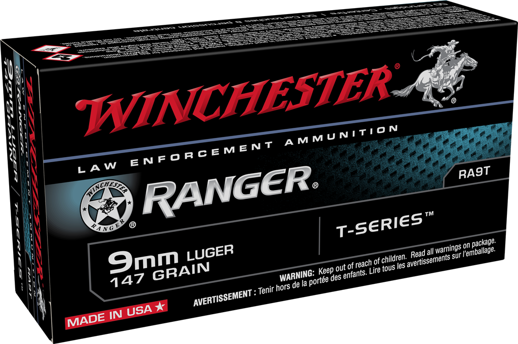 Winchester 9mm Luger / Parabellum Ranger T-Series LE Jacketed Hollow-Point 147 Grain 50/Box