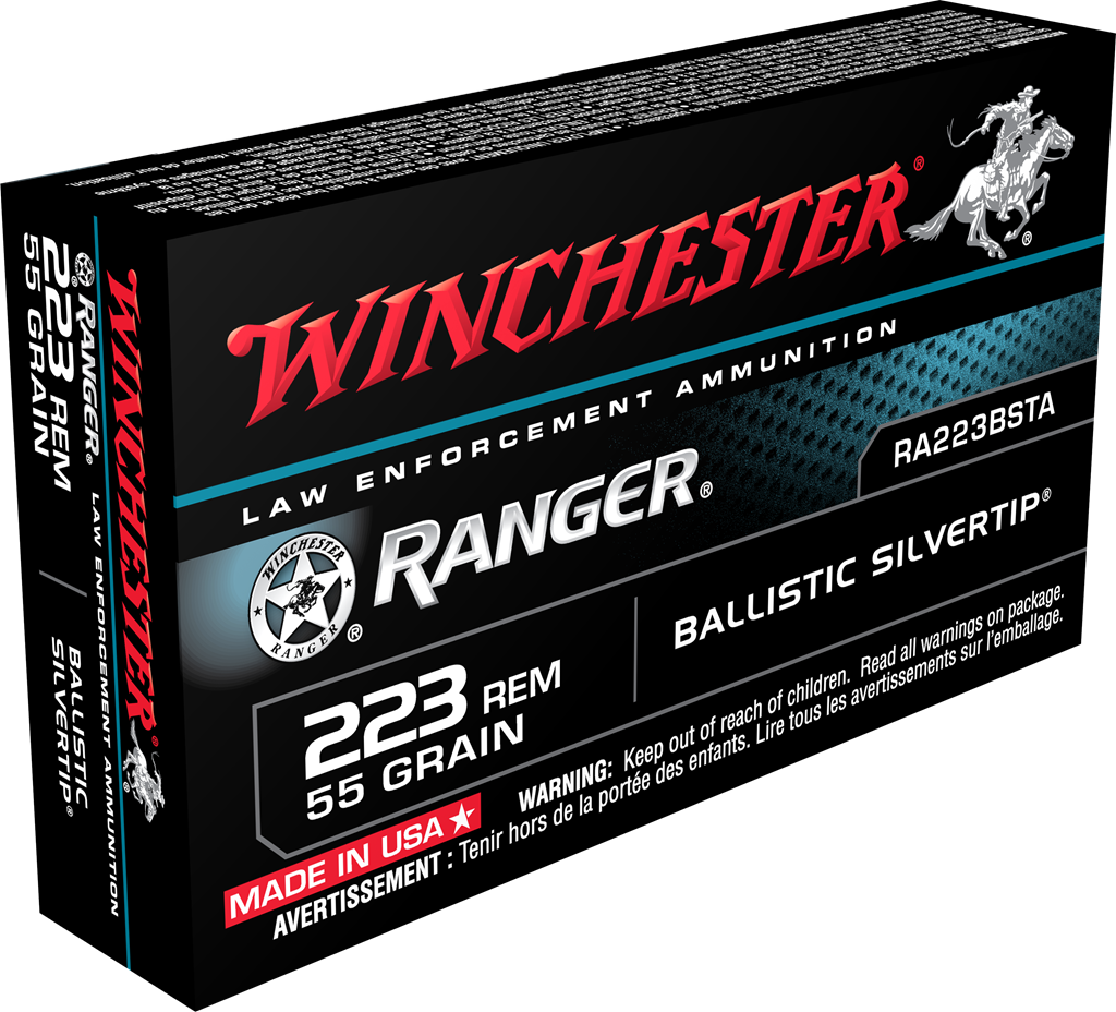 Winchester .223 Remington Ranger Ballistic Silvertip 55 Grain 20/Box