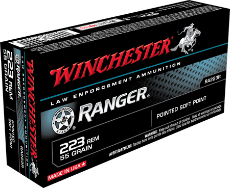 Winchester .223 Remington Centerfire Pointed Soft Point 55 Grain 20/Box