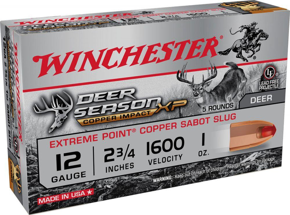 WINCHESTER 12G 2-3/4" DEER SSN LF