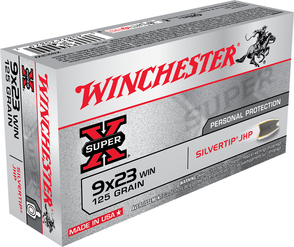 Winchester 9x23mm Winchester Hollow Point Jacketed Hollow Point 125 Grain 50/Box