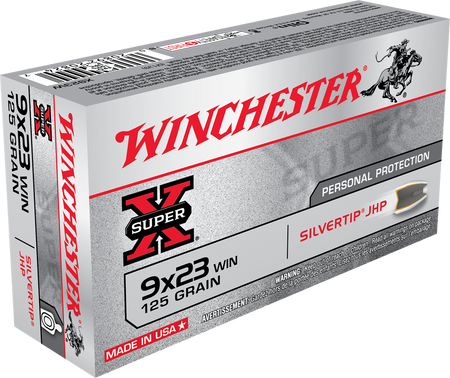 Winchester 9x23mm Winchester Hollow Point Jacketed Hollow Point 125 Grain 50/Box