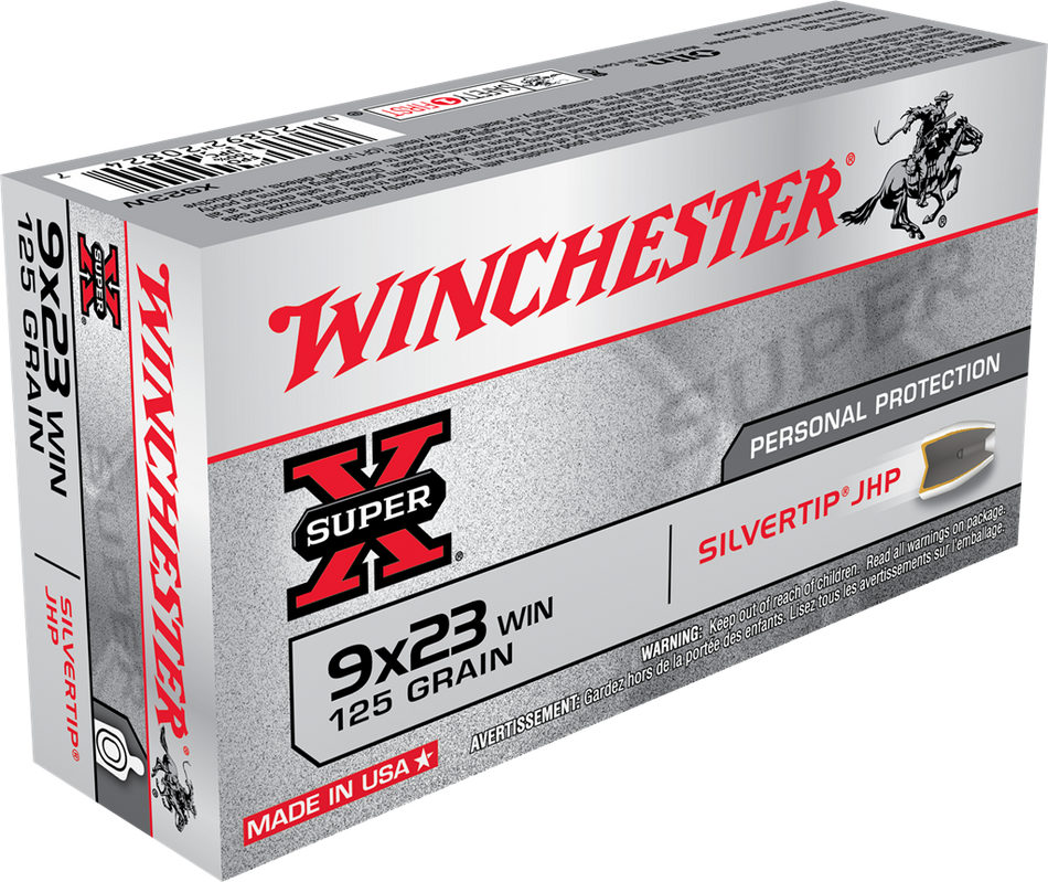 Winchester 9x23mm Winchester Hollow Point Jacketed Hollow Point 125 Grain 50/Box