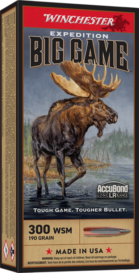 Winchester .300 WSM Expedition Big Game Nosler AccuBond Long-Range 190 Grain 20/Box