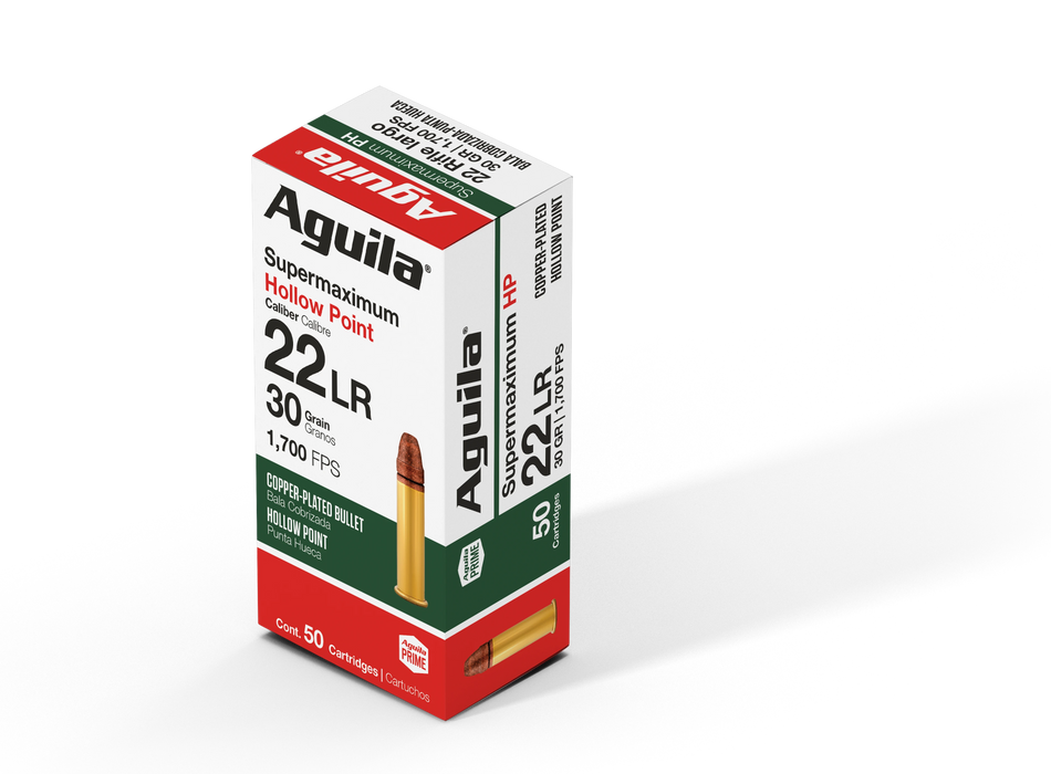 Aguila .22 Long Rifle Supermaximum Lead Hollow Point 30 Grain 50/Box