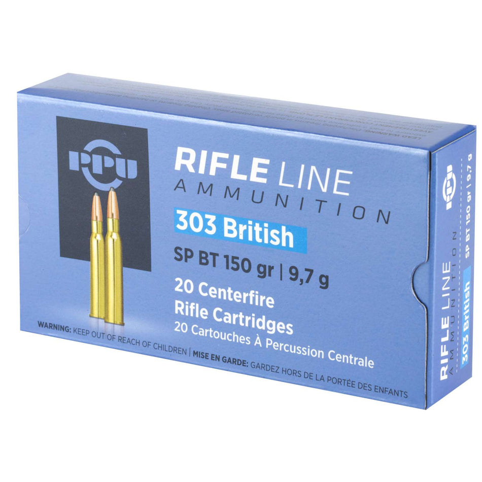Prvi Partizan .303 British PPUCenterfire Soft Point 150 Grain 20/Box