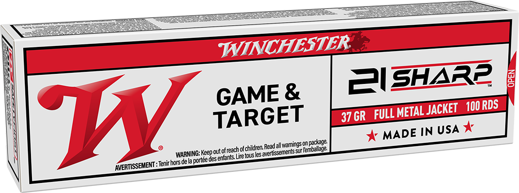 Winchester .21 Sharp Game & Target Full Metal Jacket 42 Grain 100/Box