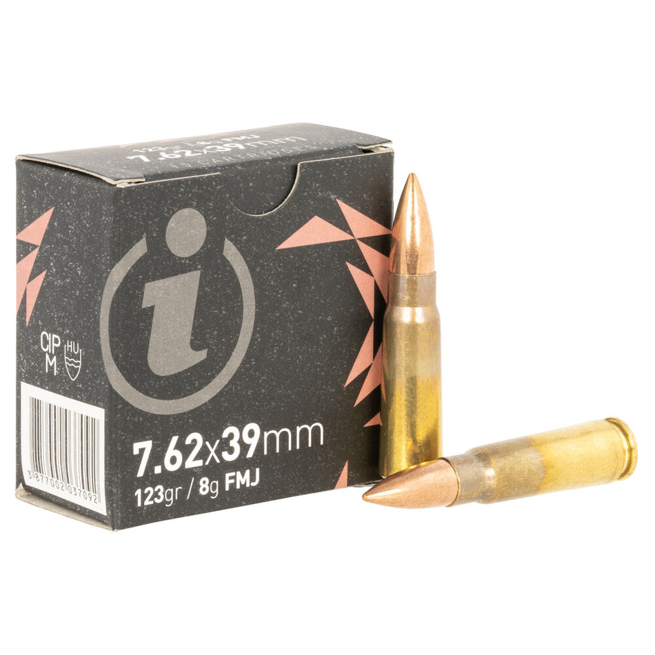 IGMAN 7.62 X 39MM 123GR FMJ 15RD BOX 56 BOXES PER CASE