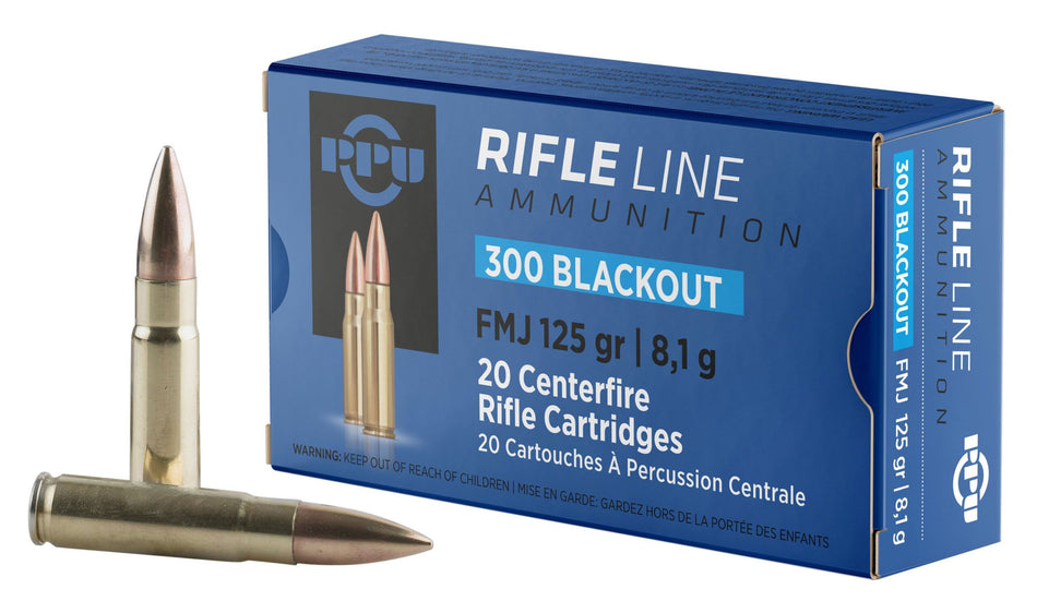Prvi Partizan .300 AAC Blackout  Full Metal Jacket 125 Grain 20/Box