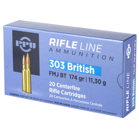 Prvi Partizan .303 British  Full Metal Jacket Boat Tail 174 Grain 20/Box