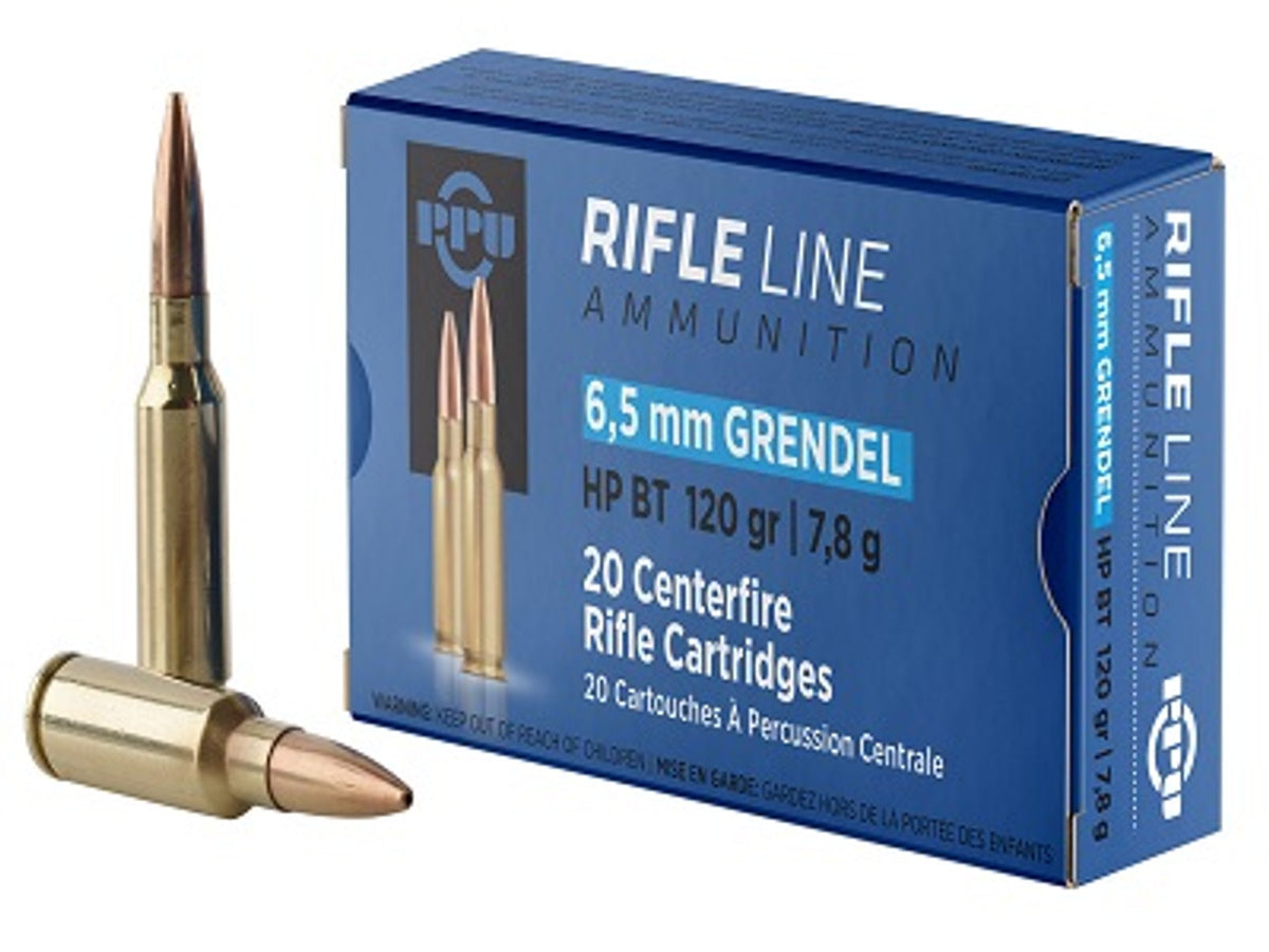Prvi Partizan 6.5mm Grendel Rifle Line Hollow Point Boat Tail 120 Grain 20/Box
