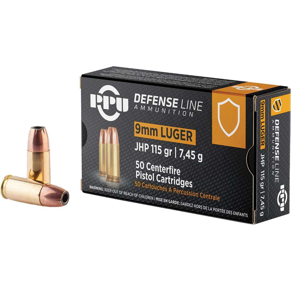 Prvi Partizan 9mm Luger / Parabellum PPU Jacketed Hollow Point 115 Grain 50/Box