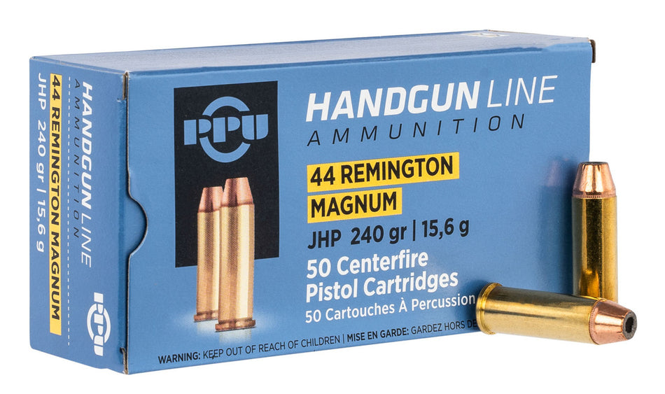 Prvi Partizan .44 Magnum Handgun Line Jacketed Hollow Point 240 Grain 50/Box