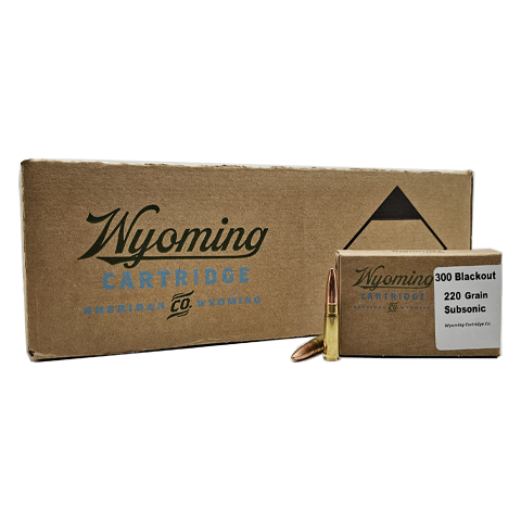 Wyoming Cartridge .300 AAC Blackout SUBSONIC Full Metal Jacket 220 Grain 20/Box