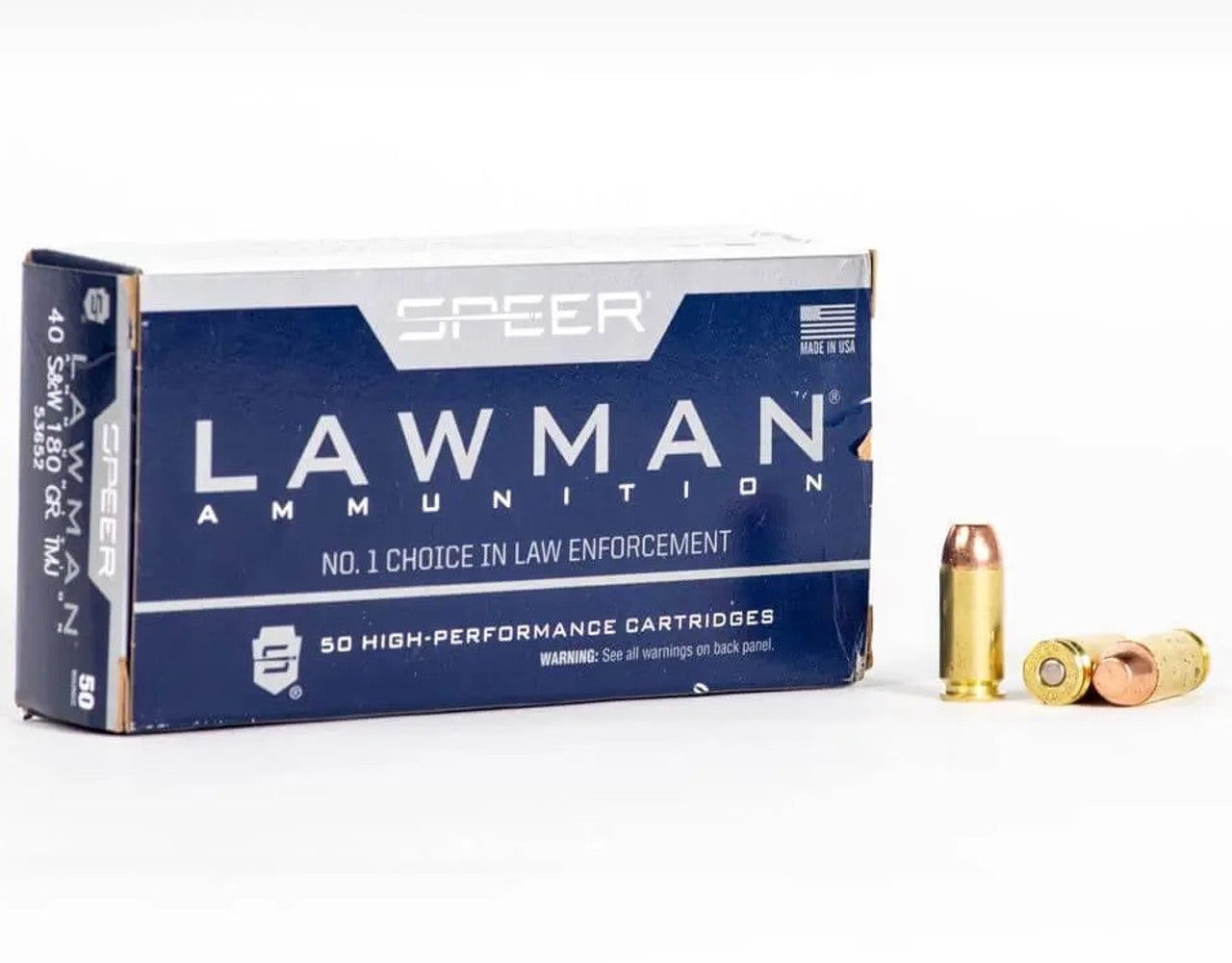 Speer .40 S&W Lawman Total Metal Jacket 180 Grain 1000/Box